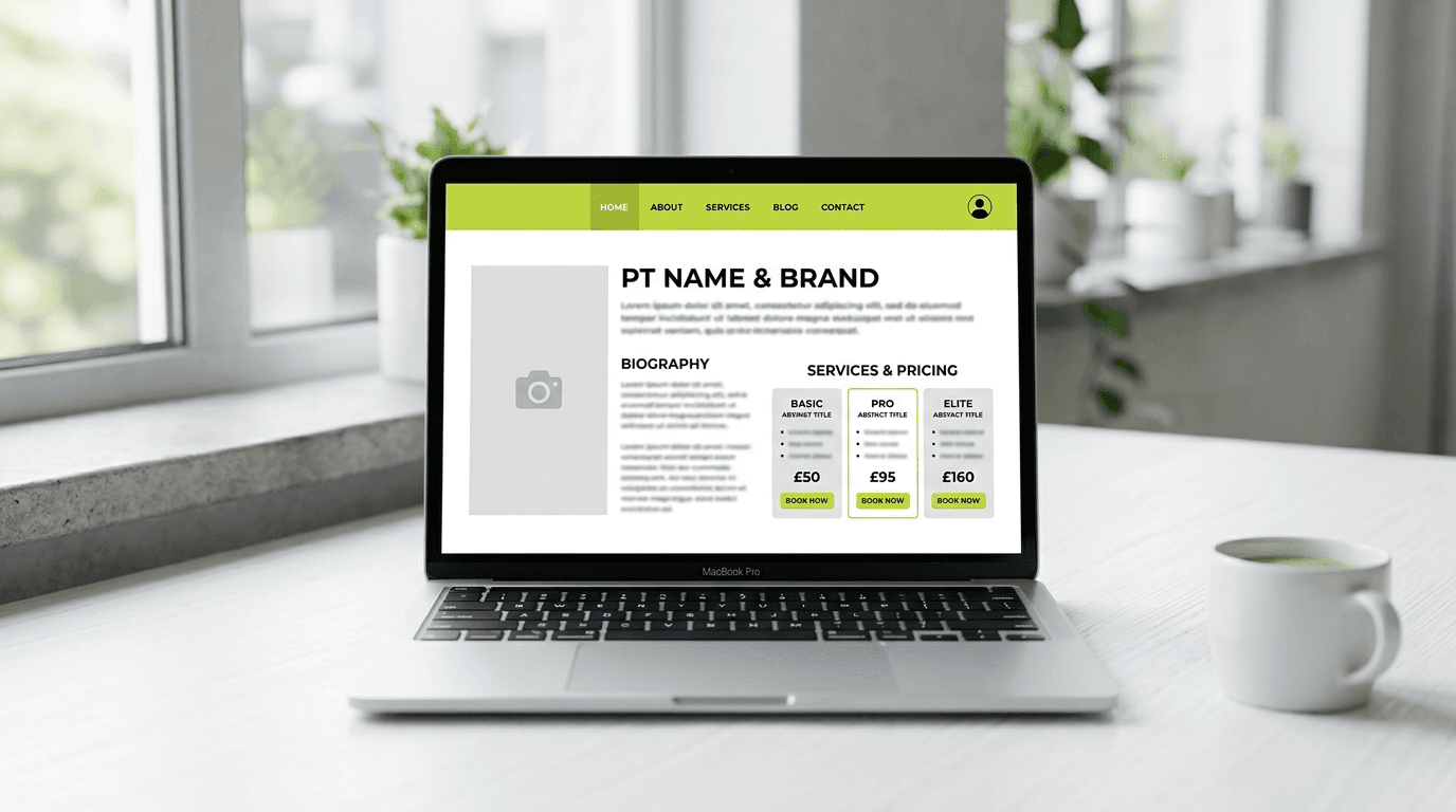 Online profil trenéra — potřebujete vlastní web?